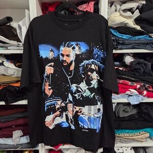 Sergio Calabasas Drake 21 Savage Its All A Blur Tour T-Shirt Black XL Mens
